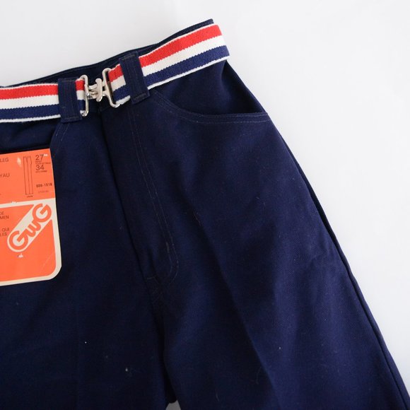 Vintage Great Western Garment Company 60's Dark Wash Straight Leg Jeans 27x34 - Picture 8 of 15